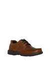 Mens Hush Puppies Randall 2 Tan Leather Lace Up Work Formal Shoes