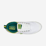 2 x Mens Volley White, Green & Gold International Low Volleys Shoes