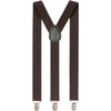 Extra Long Adjustable 138cm Dark Brown Adult Mens Suspenders