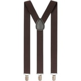 Extra Long Adjustable 138cm Dark Brown Adult Mens Suspenders