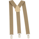 Adjustable 100cm Khaki Adult Mens Suspenders