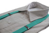 Adjustable 100cm Mint Green Adult Mens Suspenders