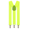 Extra Long Adjustable 138cm Fluro Yellow Adult Mens Suspenders