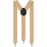 Extra Long Adjustable 138cm Latte Adult Mens Suspenders