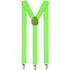 Extra Long Adjustable 138cm Fluro Green Adult Mens Suspenders