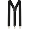 Extra Long Adjustable 138cm Black Adult Mens Suspenders