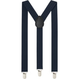 Adjustable 100cm Navy Adult Mens Suspenders