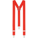 Extra Long Adjustable 138cm Red Adult Mens Suspenders