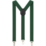 Adjustable 100cm Bottle Green Adult Mens Suspenders