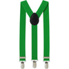 Extra Long Adjustable 138cm Green Adult Mens Suspenders