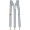 Adjustable 100cm Grey Adult Mens Suspenders
