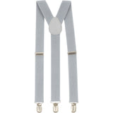 Adjustable 100cm Grey Adult Mens Suspenders