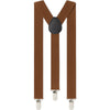 Adjustable 100cm Brown Adult Mens Suspenders