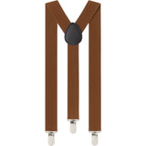 Adjustable 100cm Brown Adult Mens Suspenders