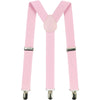 Adjustable 100cm Baby Pink Adult Mens Suspenders