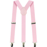 Adjustable 100cm Baby Pink Adult Mens Suspenders