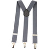 Adjustable 100cm Gunmetal Adult Mens Suspenders