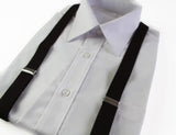Extra Long Adjustable 138cm Dark Brown Adult Mens Suspenders