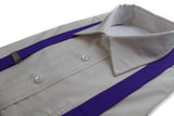 Extra Long Adjustable 138cm Purple Adult Mens Suspenders