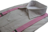 Extra Long Adjustable 138cm Baby Pink Adult Mens Suspenders
