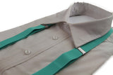 Boys Adjustable Mint Green 65Cms Suspenders