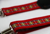 Boys Adjustable Red Train Tracks Patterned Suspenders