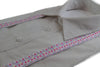 Boys Adjustable White With Purple, Yellow & Pink Stars Patterned Suspenders