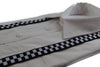 Boys Adjustable White & Black Checkered Patterned Suspenders