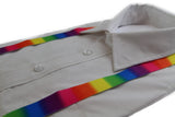 Boys Adjustable Rainbow Blocks Patterned Suspenders