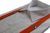 Adjustable 85cm Orange Adult Mens Suspenders