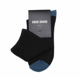 1 x Mens Black & Peacock Blue Crew Socks