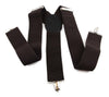 Extra Wide Heavy Duty Adjustable 120cm Dark Brown Adult Mens Suspenders