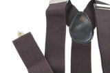 Extra Wide Heavy Duty Adjustable 120cm Dark Brown Adult Mens Suspenders