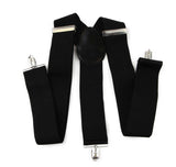 Extra Wide Heavy Duty Adjustable 120cm Black Adult Mens Suspenders