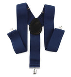 Extra Wide Heavy Duty Adjustable 120cm Navy Adult Mens Suspenders