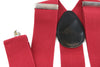 Extra Wide Heavy Duty Adjustable 120cm Dark Red Adult Mens Suspenders