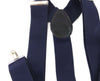 Extra Wide Heavy Duty Adjustable 120cm Midnight Blue Adult Mens Suspenders