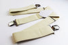 Extra Wide Heavy Duty Adjustable 120cm Ivory Adult Mens Suspenders