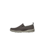 Mens Skechers Harper - Walton Khaki Slip On Sneaker Shoes