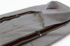 Mens Adjustable Latte, Red & Navy Striped Patterned Suspenders