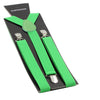 Adjustable 100cm Green Apple Adult Mens Suspenders