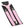 Adjustable 100cm Baby Pink Adult Mens Suspenders