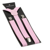 Extra Long Adjustable 138cm Baby Pink Adult Mens Suspenders