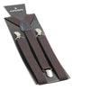 Extra Long Adjustable 138cm Dark Brown Adult Mens Suspenders