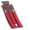 Extra Long Adjustable 138cm Dark Red Adult Mens Suspenders