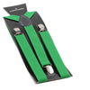 Extra Long Adjustable 138cm Green Adult Mens Suspenders