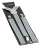 Extra Long Adjustable 138cm Grey Adult Mens Suspenders