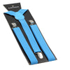 Adjustable 100cm Light Blue Adult Mens Suspenders