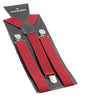 Adjustable 100cm Maroon Adult Mens Suspenders