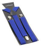 Extra Long Adjustable 138cm Blue Adult Mens Suspenders